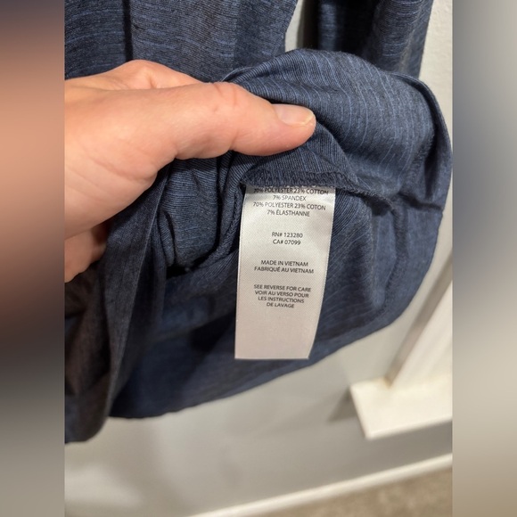 NEW! Travis Mathew Womens S Crestview 1/4 Zip Vintage Indigo Heath Long Sleeve - Picture 7 of 11